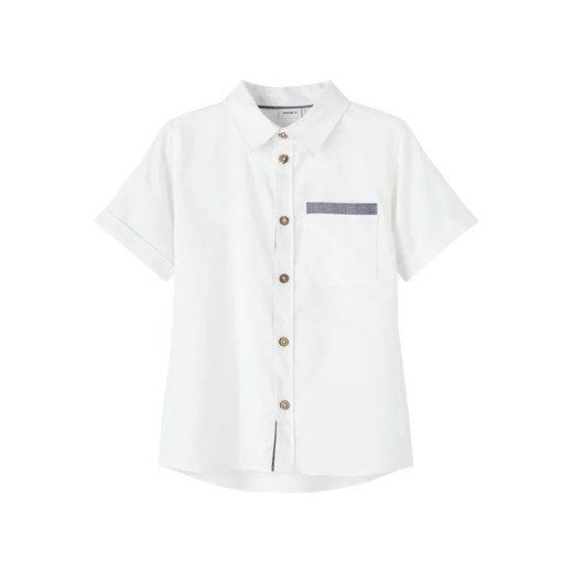 NAME IT Koszula 13216724 Biały Regular Fit ze sklepu MODIVO w kategorii Koszule chłopięce - zdjęcie 168386097