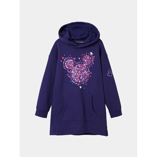 Desigual Sukienka codzienna 23WGVK07 Niebieski Regular Fit Desigual 7_8Y MODIVO