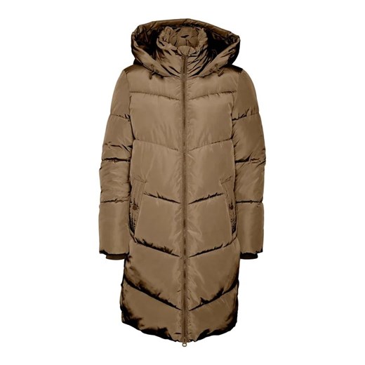 Vero Moda Curve Kurtka puchowa 10297304 Brązowy Regular Fit 52 wyprzedaż MODIVO