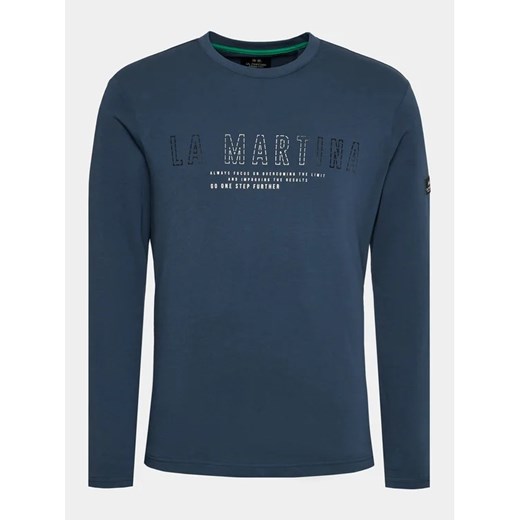 La Martina Longsleeve WMR300 JS206 Granatowy Regular Fit ze sklepu MODIVO w kategorii T-shirty męskie - zdjęcie 168387055