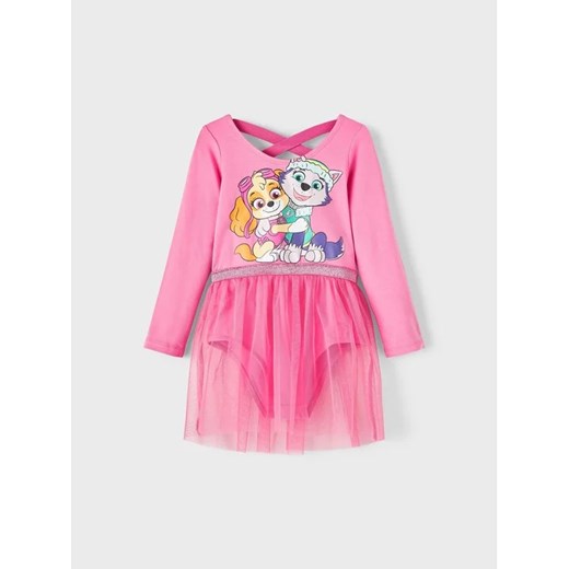 NAME IT Body PAW PATROL 13219722 Różowy Regular Fit ze sklepu MODIVO w kategorii Sukienki niemowlęce - zdjęcie 168387118