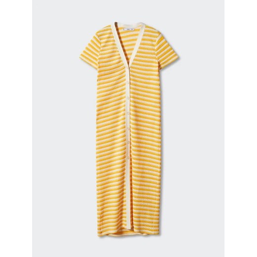 Mango Sukienka dzianinowa Tuni2 57050464 Żółty Regular Fit Mango XXL MODIVO okazja
