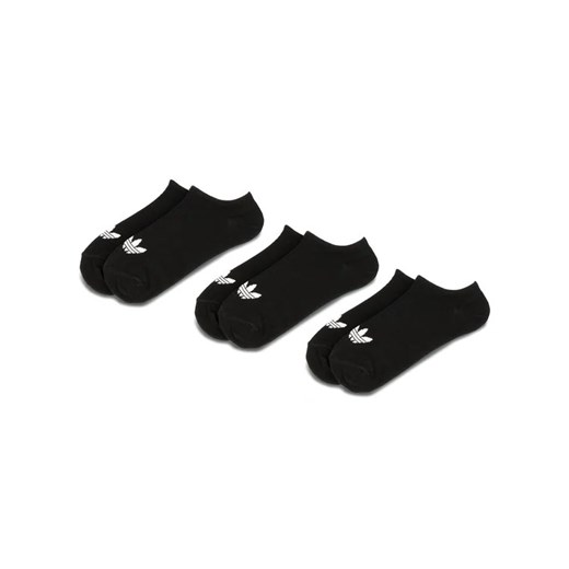 adidas Zestaw 3 par niskich skarpet unisex Trefoil Liner S20274 Czarny ze sklepu MODIVO w kategorii Skarpetki męskie - zdjęcie 168387796