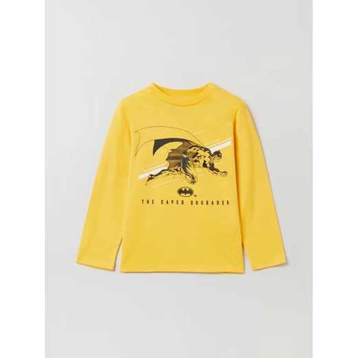 OVS Longsleeve BATMAN 1624881 Żółty Regular Fit ze sklepu MODIVO w kategorii T-shirty chłopięce - zdjęcie 168388127