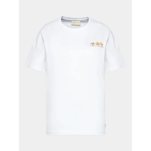 Outhorn T-Shirt OTHAW23TTSHF0843 Biały Regular Fit ze sklepu MODIVO w kategorii Bluzki damskie - zdjęcie 168388187