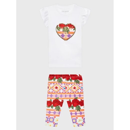 Guess Komplet t-shirt i legginsy A3GG05 K6YW3 Kolorowy Regular Fit ze sklepu MODIVO w kategorii Komplety niemowlęce - zdjęcie 168388448