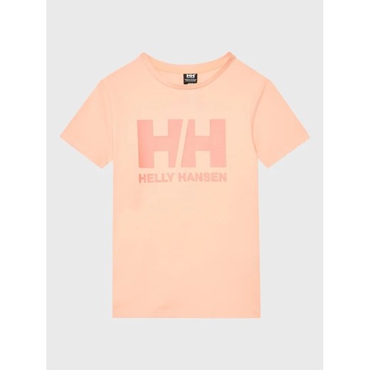 Helly Hansen T-Shirt Logo 41709 Pomarańczowy Regular Fit ze sklepu MODIVO w kategorii Bluzki dziewczęce - zdjęcie 168388658