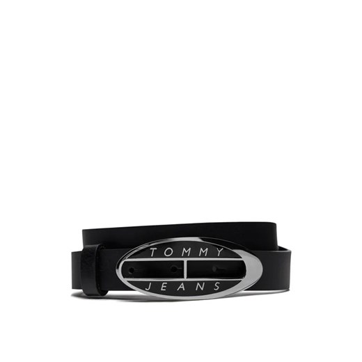 Tommy Jeans Pasek Damski Tjw Origin Belt AW0AW15840 Czarny ze sklepu MODIVO w kategorii Paski damskie - zdjęcie 168389957