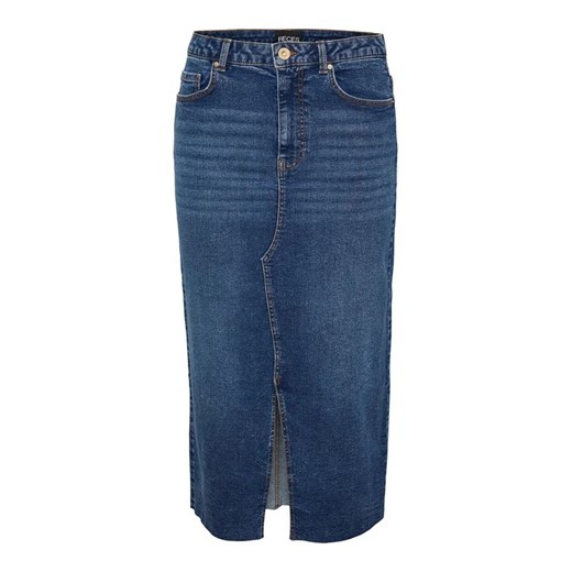 Pieces Spódnica jeansowa 17144829 Niebieski Regular Fit Pieces M promocyjna cena MODIVO