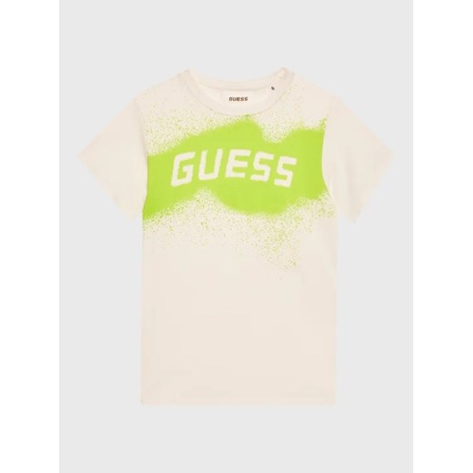 Guess T-Shirt L3GI28 J1314 Biały Regular Fit ze sklepu MODIVO w kategorii T-shirty chłopięce - zdjęcie 168391308