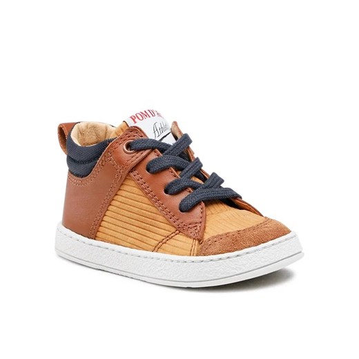 Pom d'Api Sneakersy Mousse Zip Trek N1SICT0401 Brązowy 19 okazyjna cena MODIVO