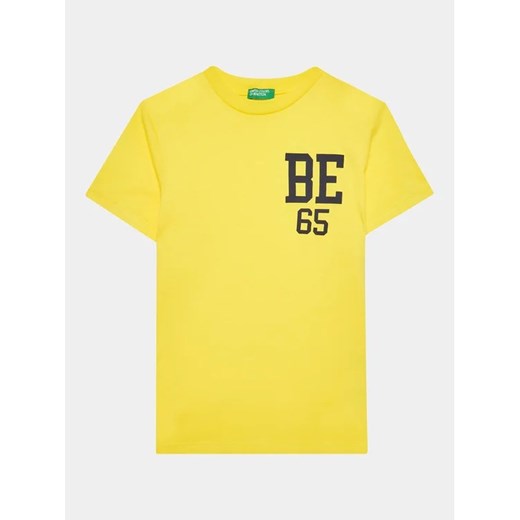 United Colors Of Benetton T-Shirt 3I1XC10BI Żółty Regular Fit United Colors Of Benetton 168 MODIVO