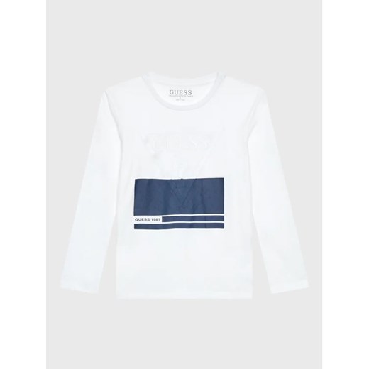 Guess Bluzka L2BI07 I3Z11 Biały Regular Fit ze sklepu MODIVO w kategorii T-shirty chłopięce - zdjęcie 168393079