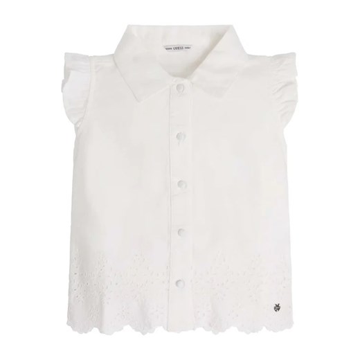 Guess Koszula J3GH05 WCVM0 Biały Regular Fit ze sklepu MODIVO w kategorii Koszule dziewczęce - zdjęcie 168393866