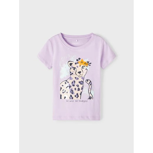 NAME IT T-Shirt 13217435 Fioletowy Regular Fit ze sklepu MODIVO w kategorii Koszulki niemowlęce - zdjęcie 168394685