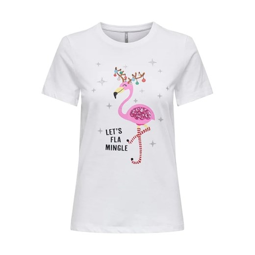 ONLY T-Shirt 15306571 Biały Regular Fit S MODIVO wyprzedaż