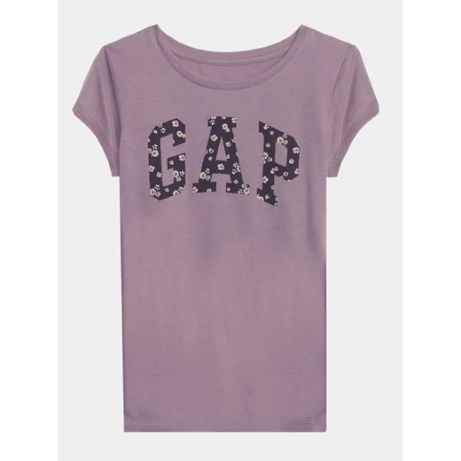 Gap T-Shirt 794900-01 Fioletowy Regular Fit ze sklepu MODIVO w kategorii Bluzki dziewczęce - zdjęcie 168396199