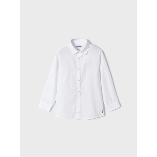 Mayoral Koszula 146 Biały Regular Fit ze sklepu MODIVO w kategorii Koszule chłopięce - zdjęcie 168397377