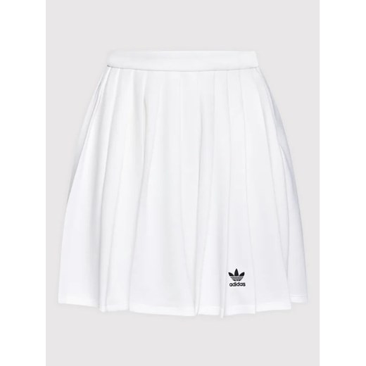 adidas Spódnica plisowana HG6305 Biały Regular Fit 50 MODIVO