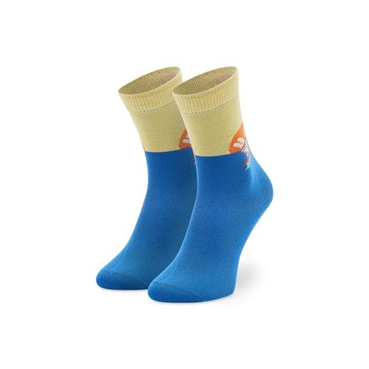 Happy Socks Skarpety Wysokie Dziecięce KSFB01-6300 Niebieski ze sklepu MODIVO w kategorii Skarpetki dziecięce - zdjęcie 168397469