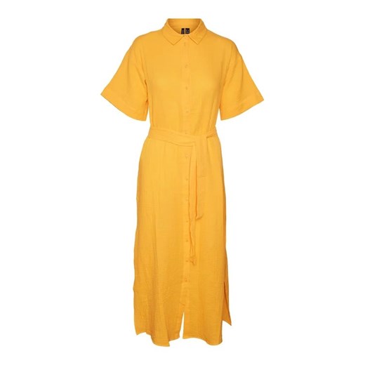 Vero Moda Sukienka koszulowa Natali 10283129 Żółty Regular Fit Vero Moda XS MODIVO