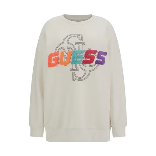 Guess Bluza Edwina V3GQ12 FL04P Biały Regular Fit Guess L wyprzedaż MODIVO