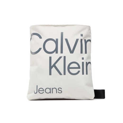Calvin Klein Jeans Saszetka Sport Essentials Flatpack18 Aop K50K509825 Beżowy ze sklepu MODIVO w kategorii Saszetki - zdjęcie 168398487