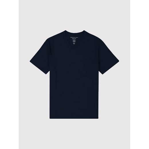 American Eagle T-Shirt 017-1177-1541 Granatowy Standard Fit American Eagle S MODIVO wyprzedaż