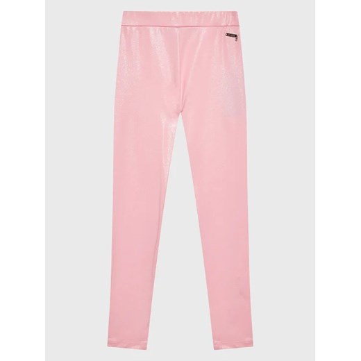 Guess Legginsy J3RB05 KBL40 Różowy Slim Fit ze sklepu MODIVO w kategorii Spodnie dziewczęce - zdjęcie 168398839