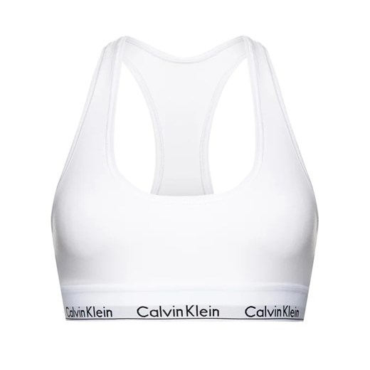 Calvin Klein Underwear Biustonosz top 0000F3785E Biały Calvin Klein Underwear XL okazyjna cena MODIVO