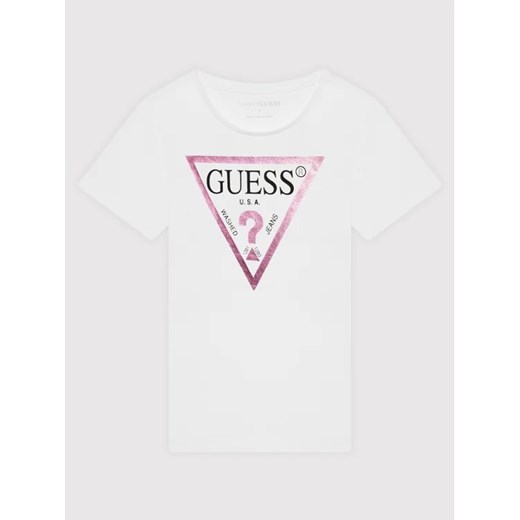Guess T-Shirt J73I56 K8HM0 Biały Regular Fit Guess 7Y MODIVO