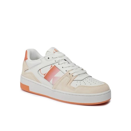 Calvin Klein Jeans Sneakersy Basket Cupsole Lace Mix Nbs Sat YW0YW01446 Biały 36 MODIVO
