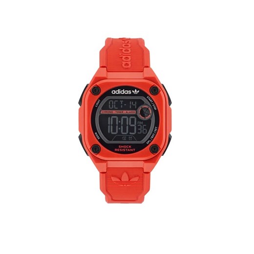 adidas Originals Zegarek City Tech Two Watch AOST23063 Czerwony ze sklepu MODIVO w kategorii Zegarki - zdjęcie 168402456