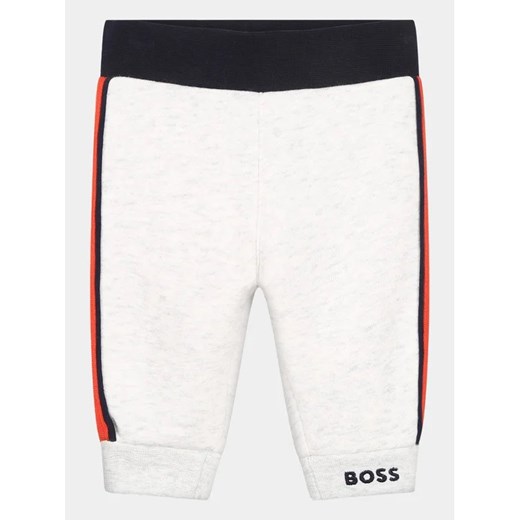 Boss Spodnie dresowe J94348 Szary Regular Fit ze sklepu MODIVO w kategorii Spodnie i półśpiochy - zdjęcie 168402536