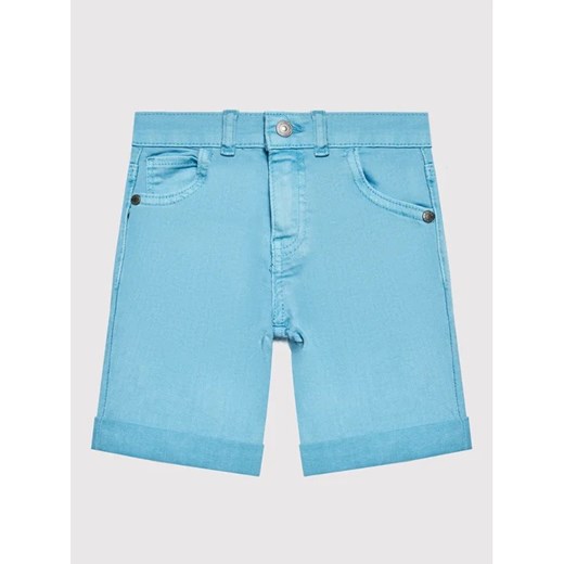 Guess Szorty jeansowe N1RD03 WE620 Niebieski Regular Fit ze sklepu MODIVO w kategorii Spodenki chłopięce - zdjęcie 168403556