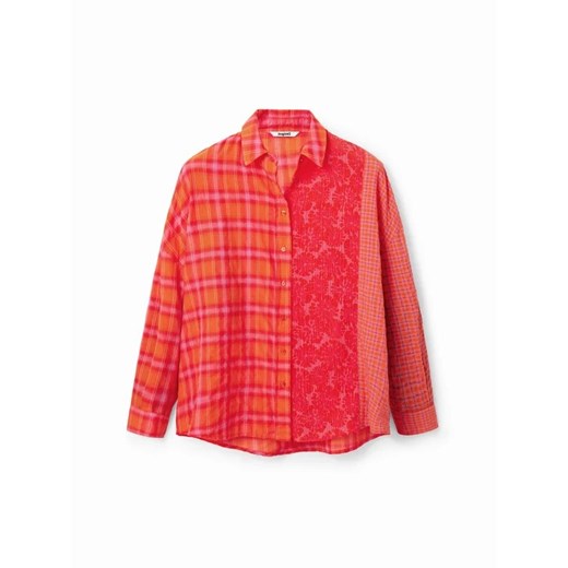 Desigual Koszula Ely 23SWCW02 Pomarańczowy Relaxed Fit Desigual M promocyjna cena MODIVO