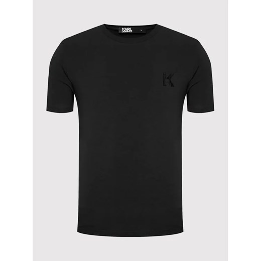 KARL LAGERFELD T-Shirt Crewneck 755890 500221 Czarny Regular Fit Karl Lagerfeld M MODIVO