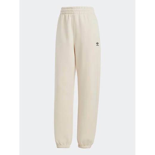 adidas Spodnie dresowe Essentials Fleece IA6436 Écru Regular Fit L MODIVO