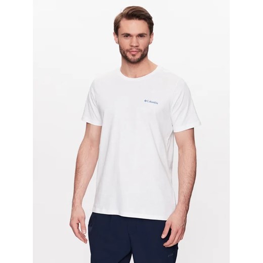 Columbia T-Shirt Rapid Ridge Back Graphic 1934824 Biały Regular Fit ze sklepu MODIVO w kategorii T-shirty męskie - zdjęcie 168404135