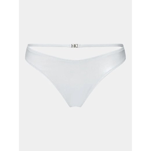 Calvin Klein Swimwear Dół od bikini KW0KW02251 Biały ze sklepu MODIVO w kategorii Stroje kąpielowe - zdjęcie 168404736