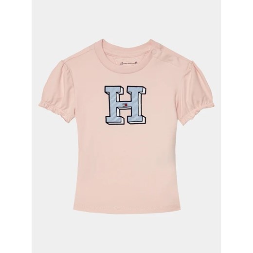 Tommy Hilfiger T-Shirt Ithaca KN0KN01873 Różowy Regular Fit ze sklepu MODIVO w kategorii Koszulki niemowlęce - zdjęcie 168404738