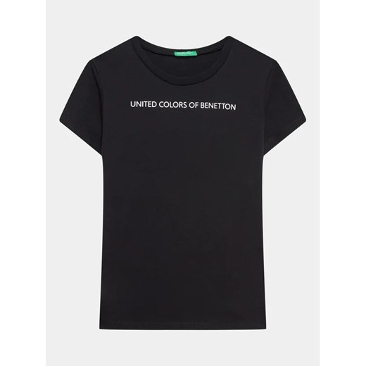 United Colors Of Benetton T-Shirt 3096C10D2 Czarny Regular Fit United Colors Of Benetton 150 okazja MODIVO