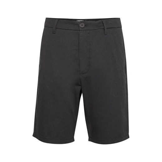 Solid Szorty materiałowe 21107653 Czarny Regular Fit Solid XL okazja MODIVO