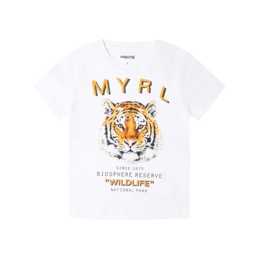 Mayoral T-Shirt 3052 Biały Regular Fit Mayoral 9 MODIVO promocyjna cena