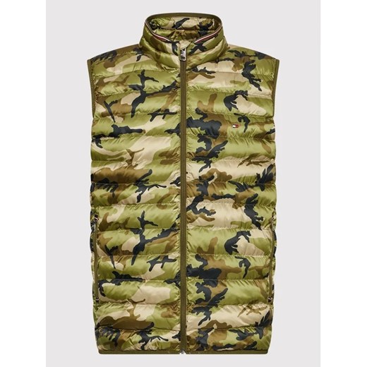 Tommy Hilfiger Kamizelka MW0MW18762 Zielony Regular Fit Tommy Hilfiger L wyprzedaż MODIVO