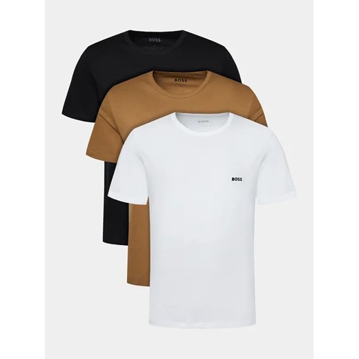Boss Komplet 3 t-shirtów Tshirt Rn 3P Classic 50475284 Beżowy Regular Fit L MODIVO
