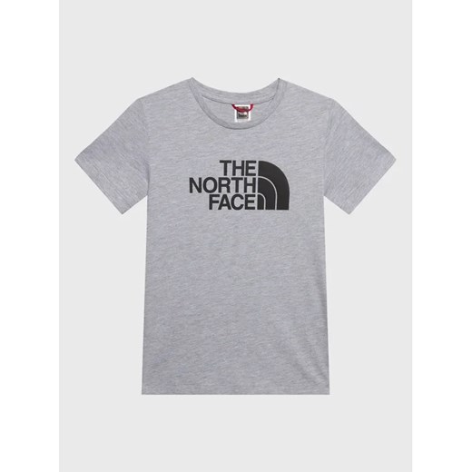 The North Face T-Shirt Easy NF0A82GH Szary Regular Fit ze sklepu MODIVO w kategorii T-shirty chłopięce - zdjęcie 168406155