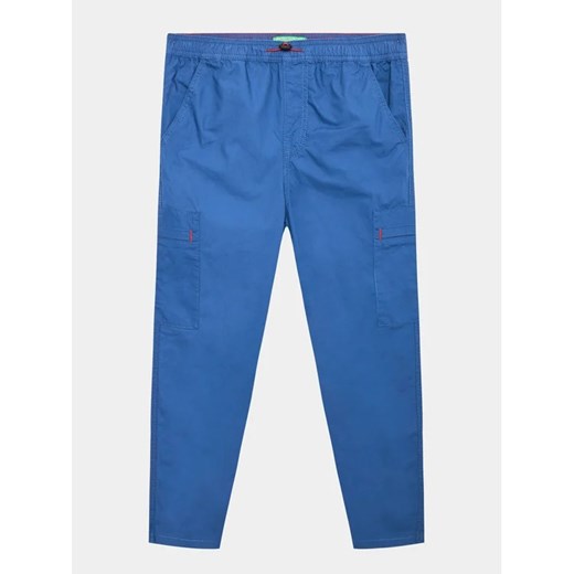 United Colors Of Benetton Spodnie materiałowe 4AC7CF01X Niebieski Regular Fit ze sklepu MODIVO w kategorii Spodnie chłopięce - zdjęcie 168406315