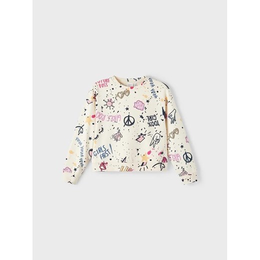 NAME IT Bluza 13213112 Beżowy Loose Fit Name It 146_152 MODIVO