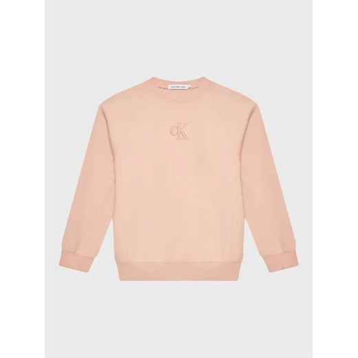 Calvin Klein Jeans Bluza Embroidery IG0IG02004 Różowy Relaxed Fit 6Y okazja MODIVO
